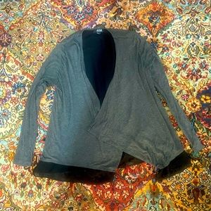 Gray cardigan